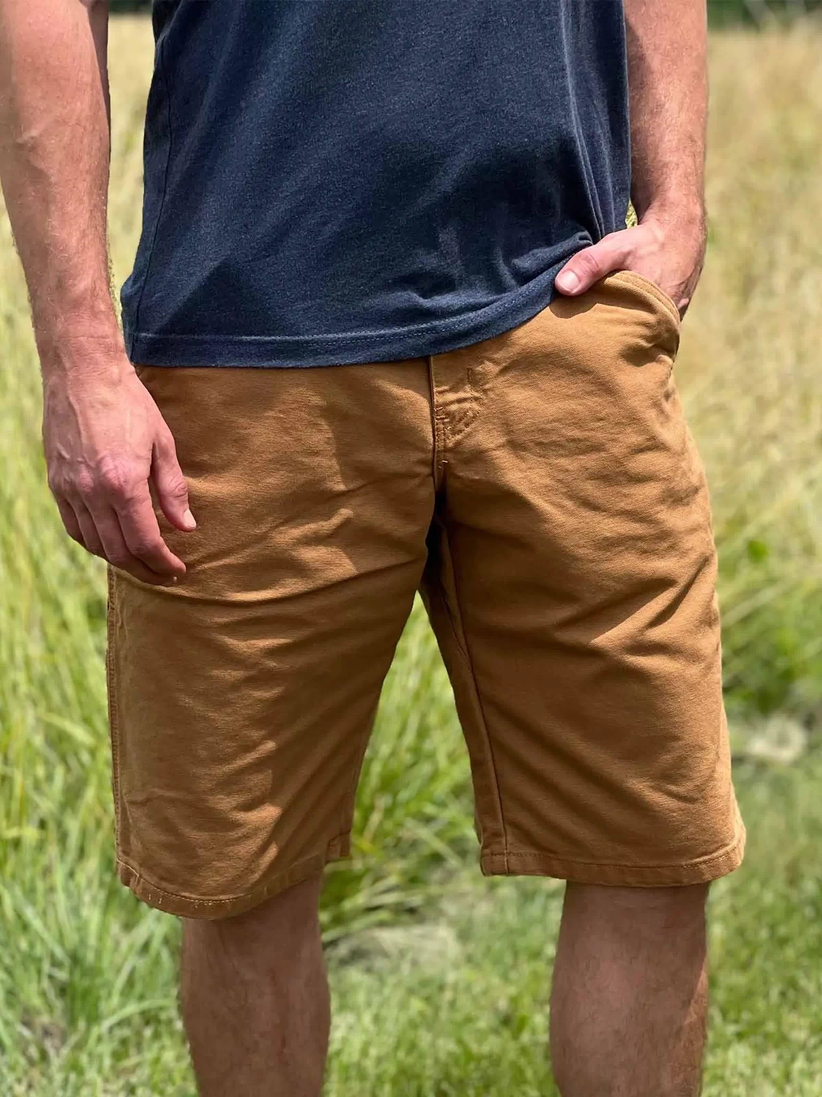 12 oz Duck Canvas Carpenter Short - Brown