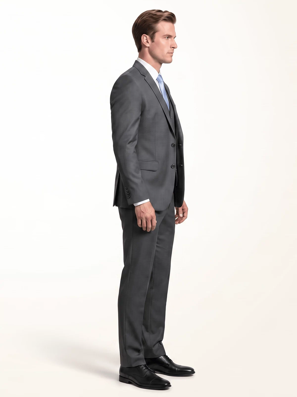 Aesido Aesido Men's Suit 3 Piece Business Casual Jacket For Wedding (Blazer+Vest+Pants)