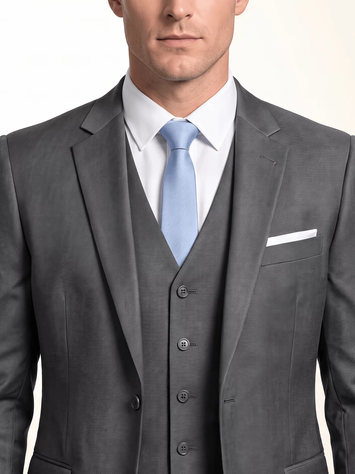 Aesido Aesido Men's Suit 3 Piece Business Casual Jacket For Wedding (Blazer+Vest+Pants)