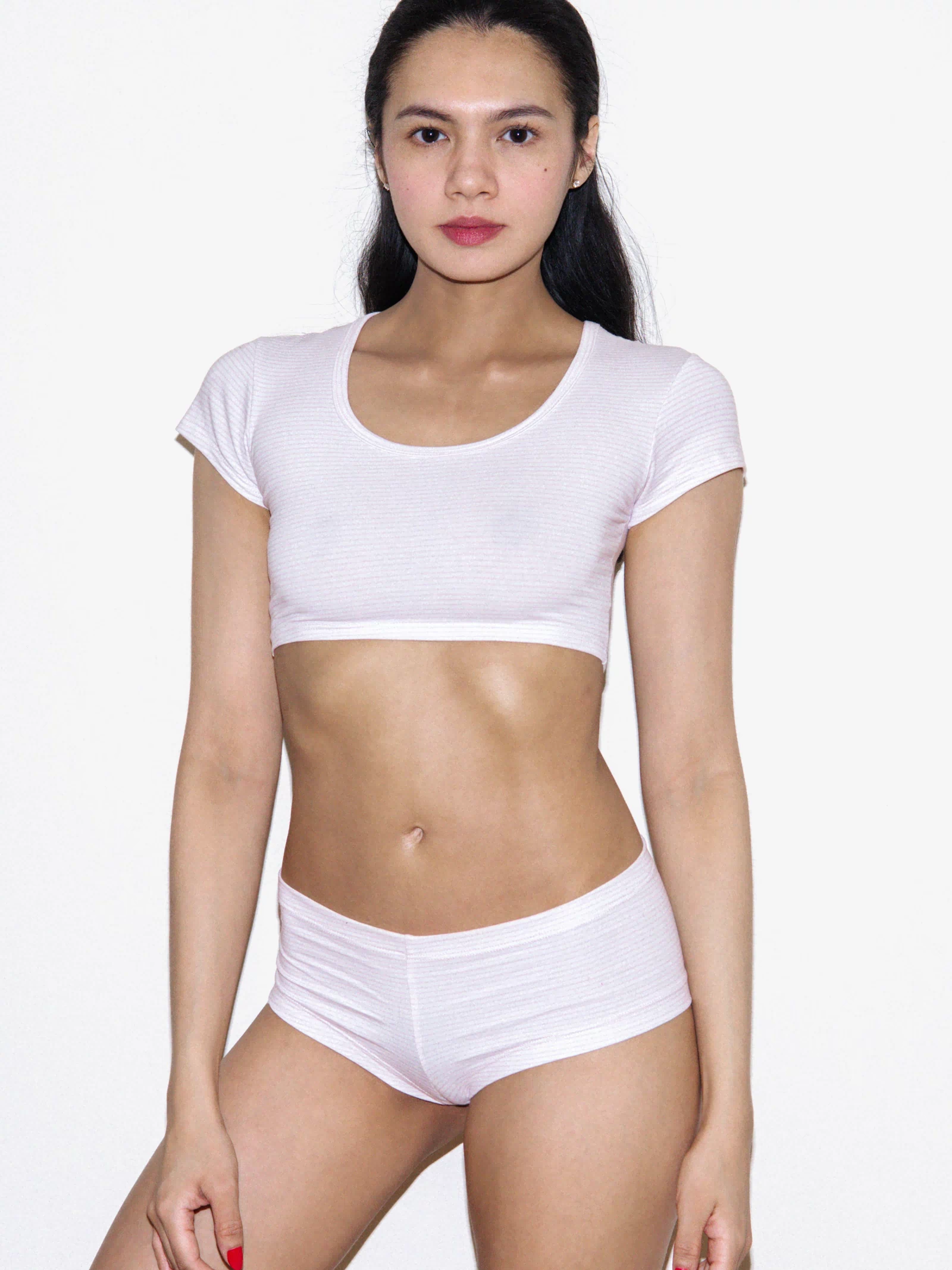 white/light pink stripe