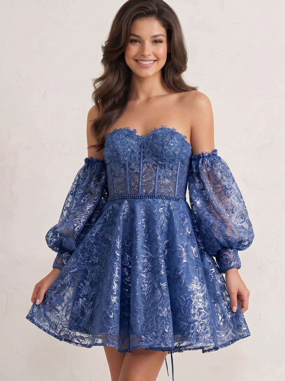 A-Line Sweetheart Homecoming Dress