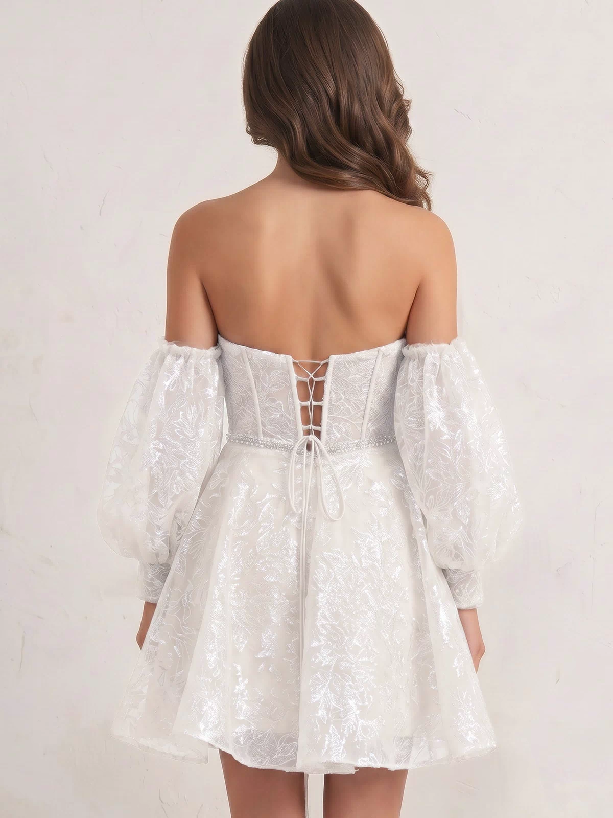 White A-Line Sweetheart Homecoming Dress | KISSPROM