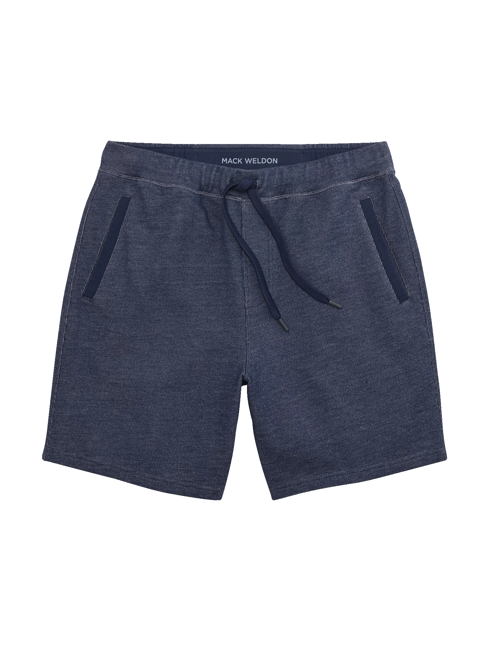 Front view of Ace Sweatshort 7" in True Navy - Bird's Eye