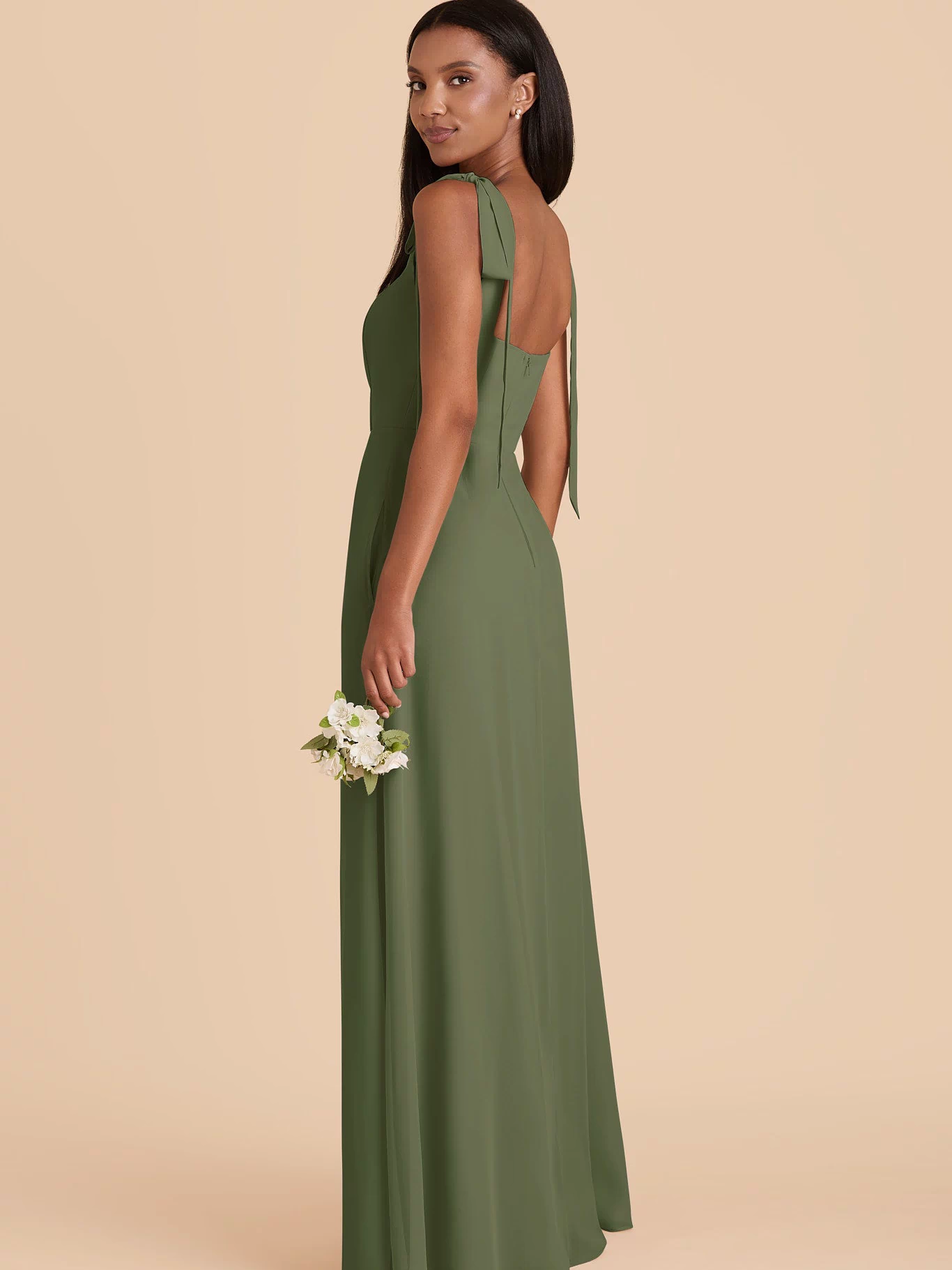 Alex Chiffon Dress - Olive  XXL / OLIVE / Rush Production
