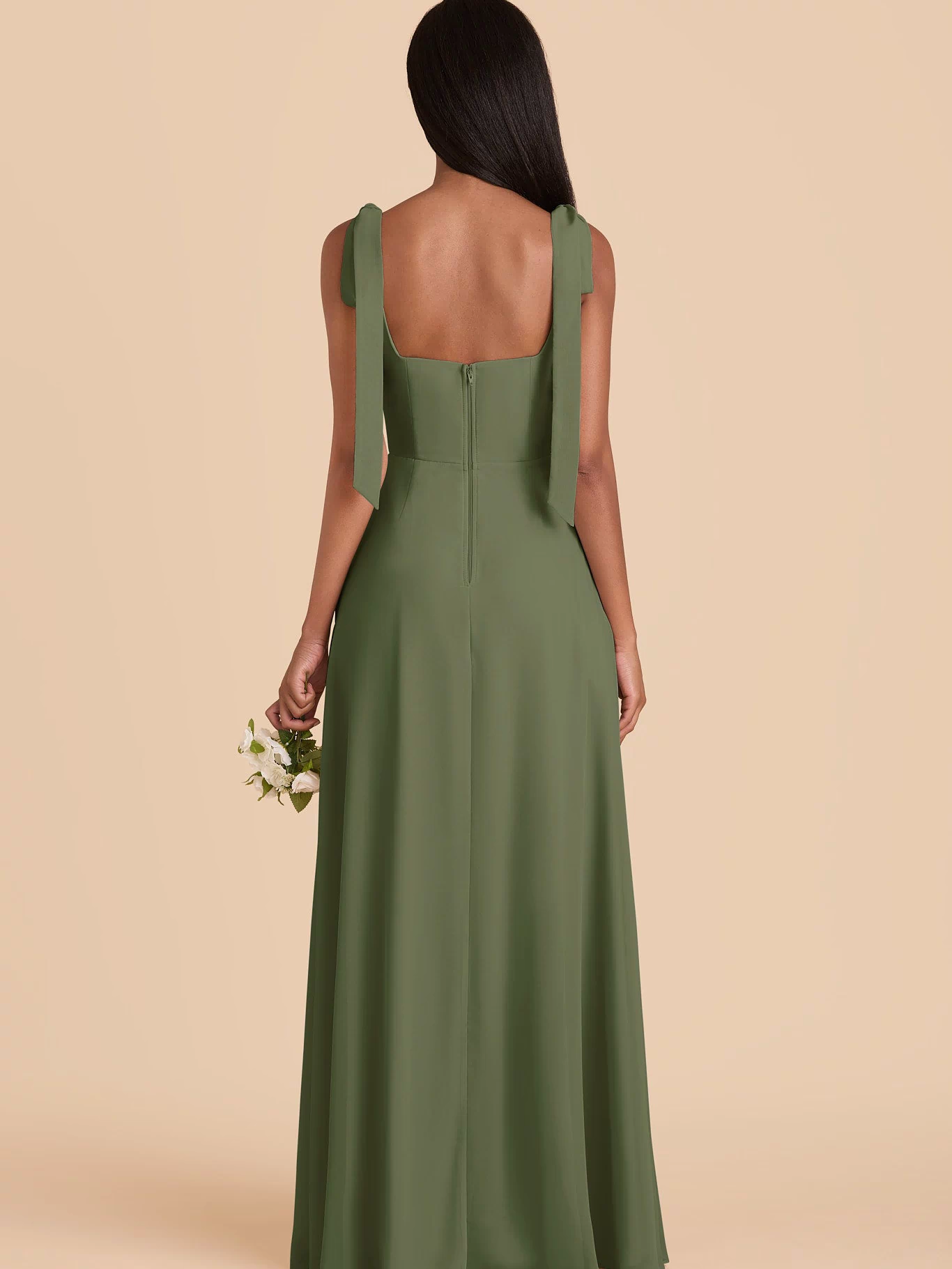 Alex Chiffon Dress - Olive  XXL / OLIVE / Rush Production