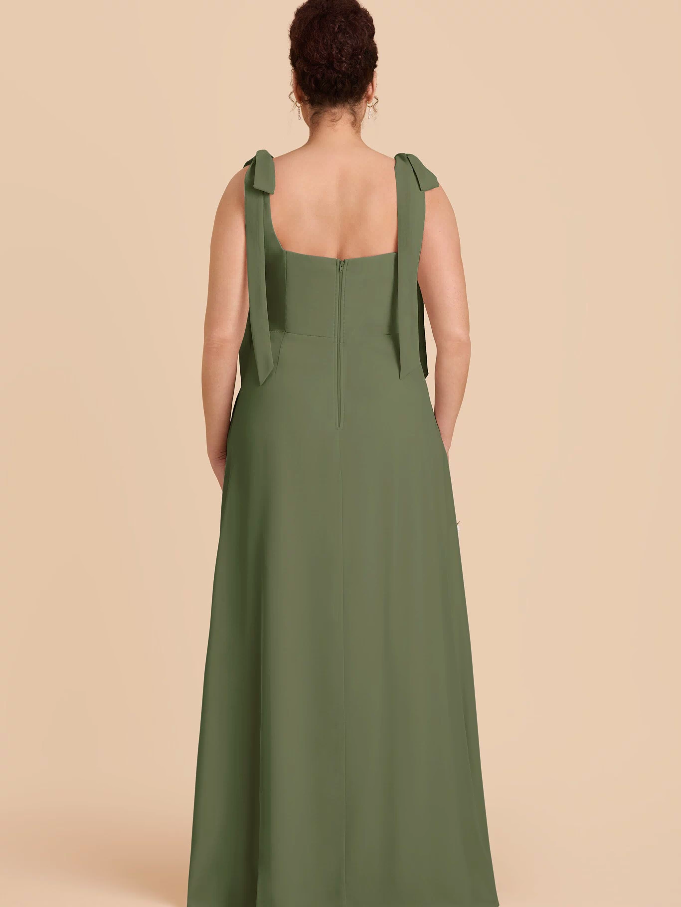 Alex Chiffon Dress - Olive  3X / OLIVE / Rush Production