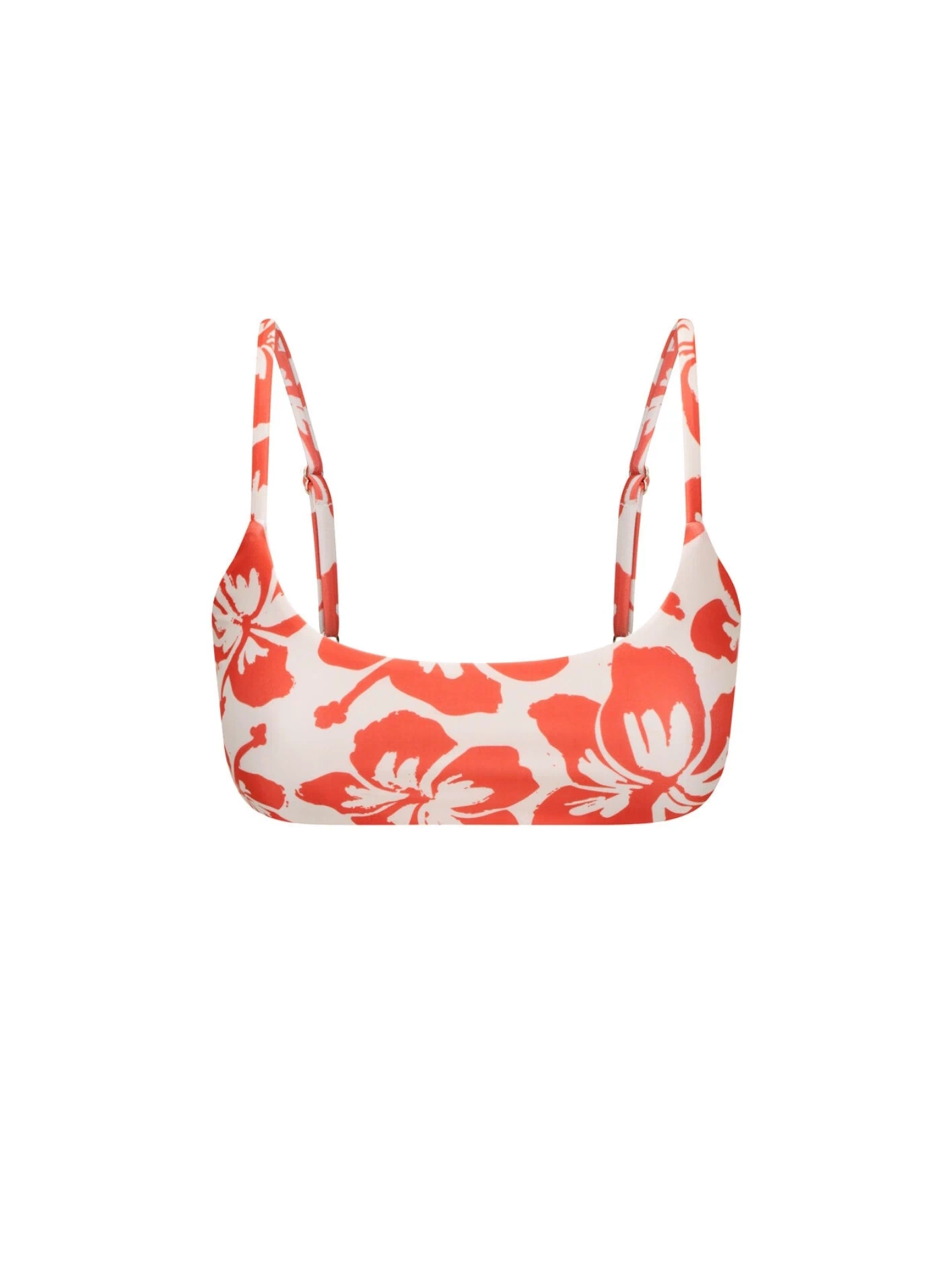 Alice Scoop Neck Top - Red Hawaii