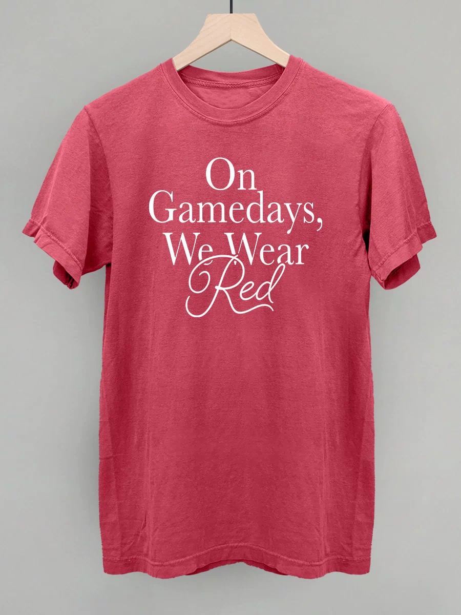 On Gamedays, We Wear Red