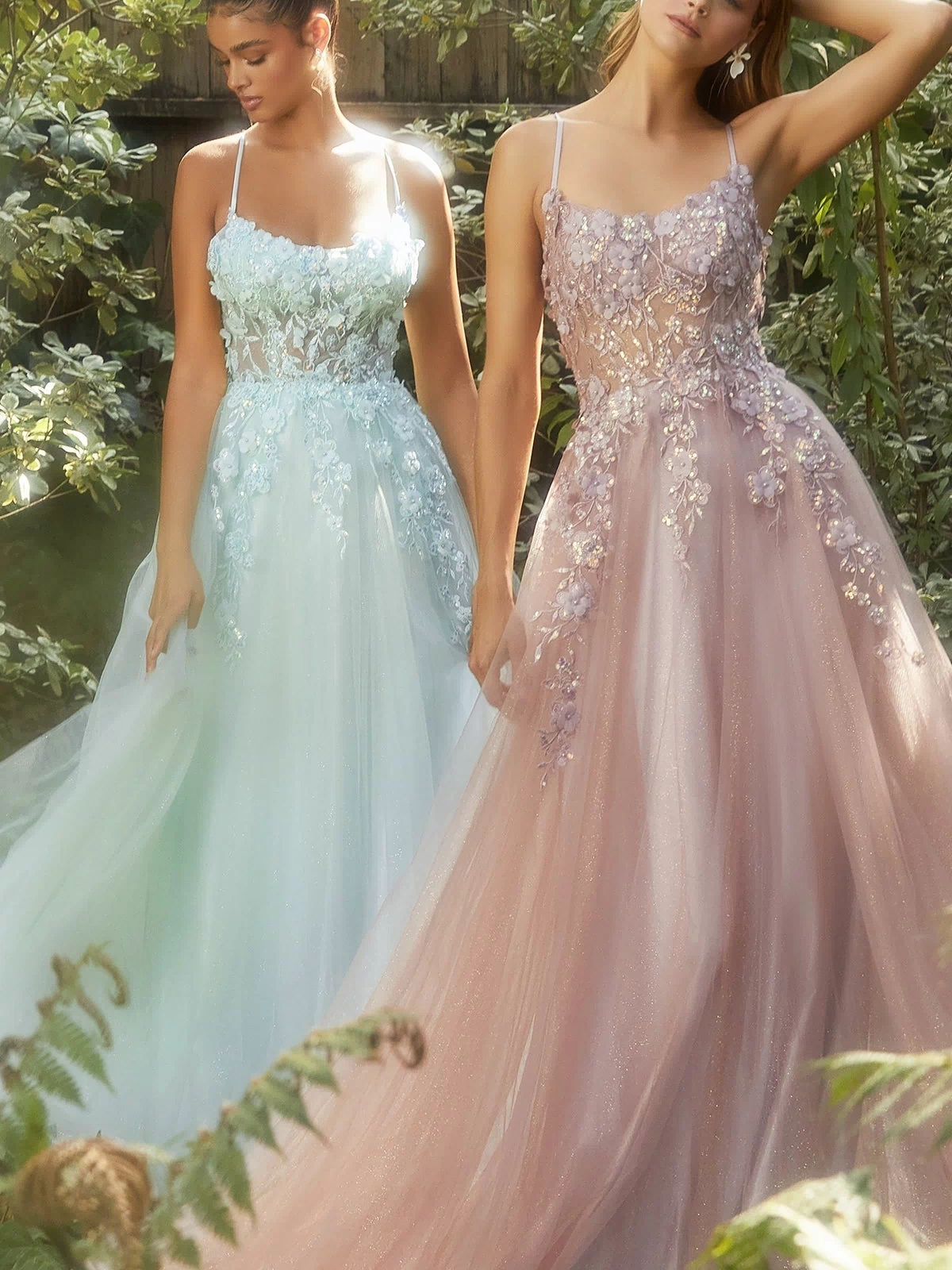 Pastel Green Andrea & Leo Long Formal Dress A1142