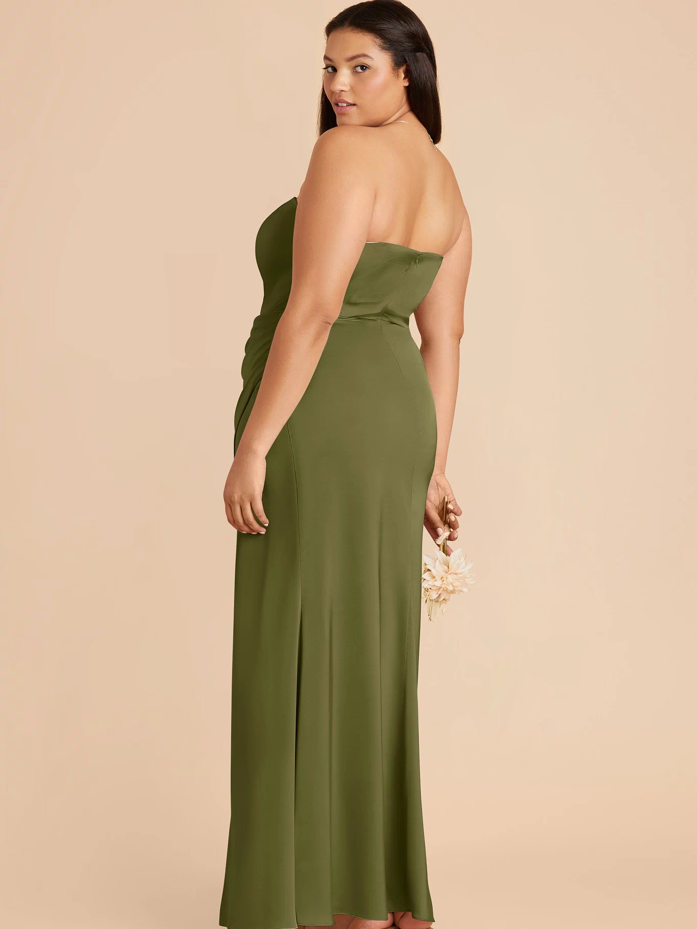 Anne Matte Satin Dress - Martini 3X / MARTINI / Rush Production