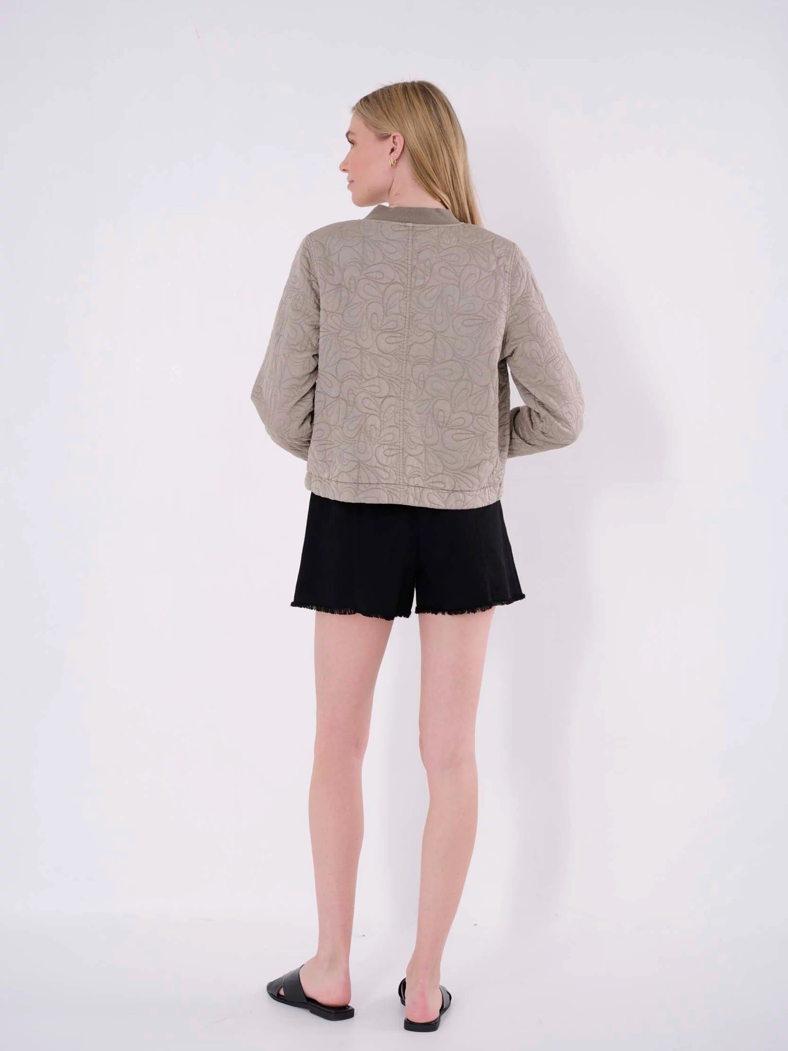 flared linen shorts women 