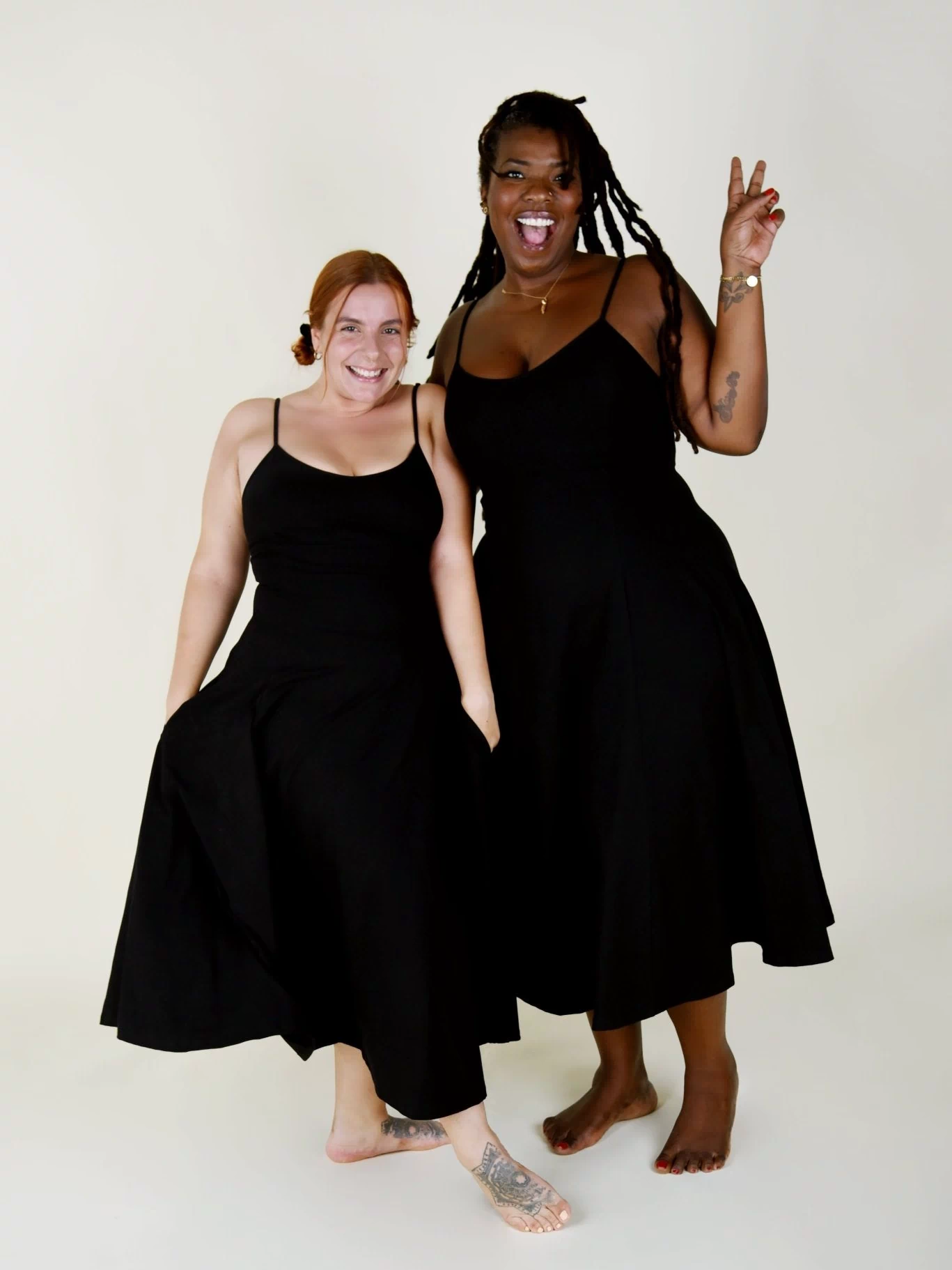 Asri Dress Midi Petite in Black - Manners London
