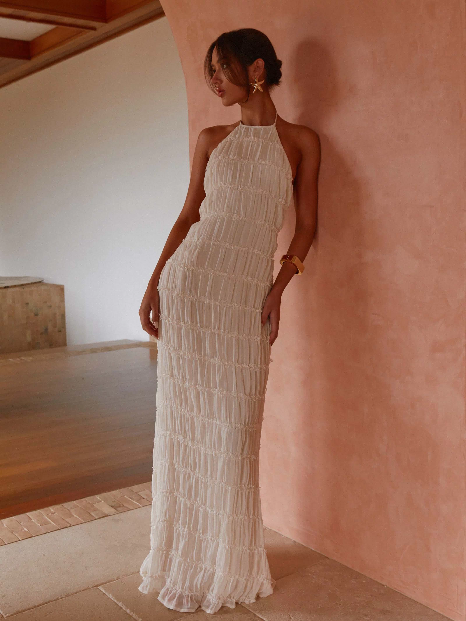 Aullie Maxi Dress - Ivory