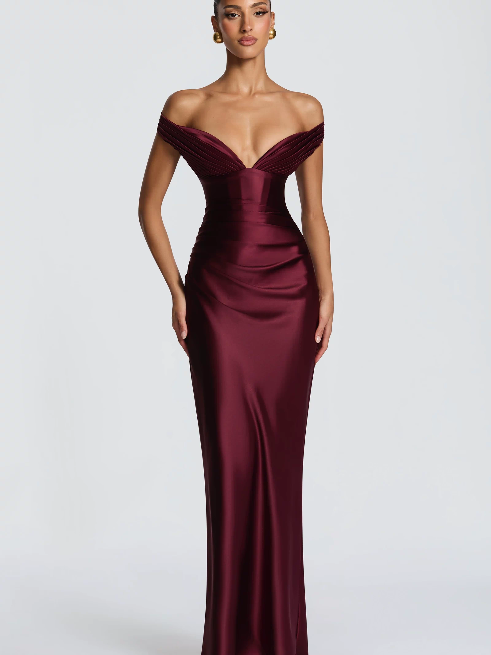 Aurelia Maxi Dress - Cherry Lacquer