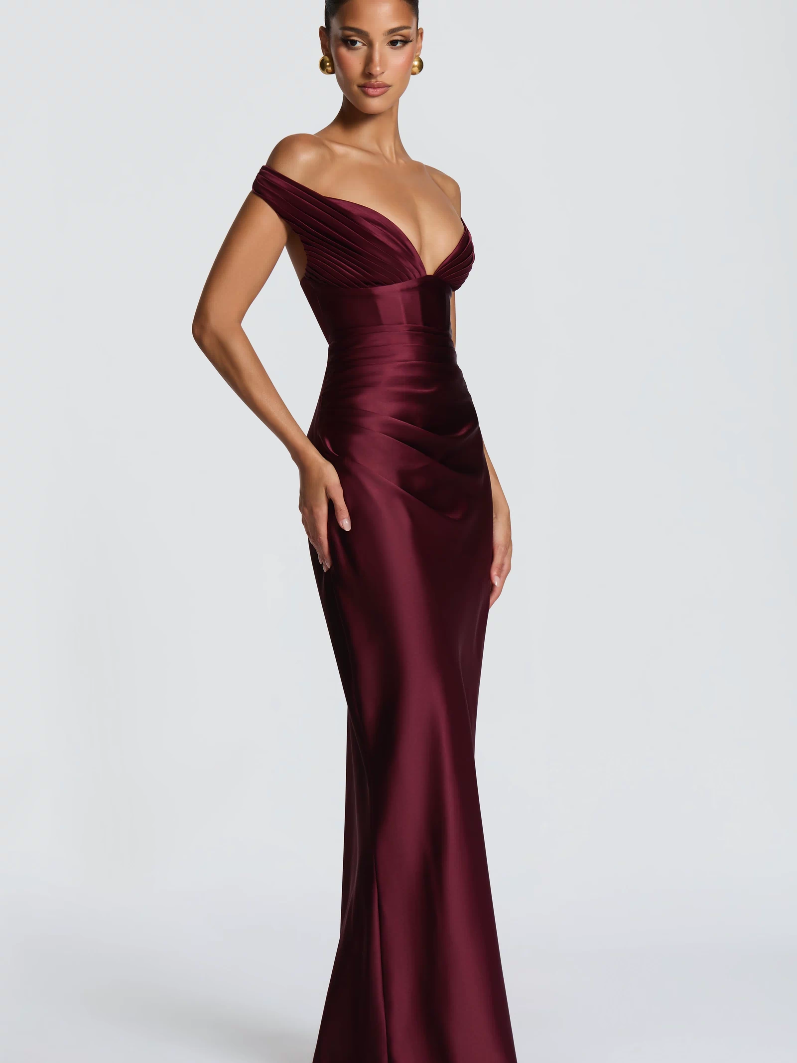 Aurelia Maxi Dress - Cherry Lacquer Dress Babyboo Fashion Premium Exclusive Design