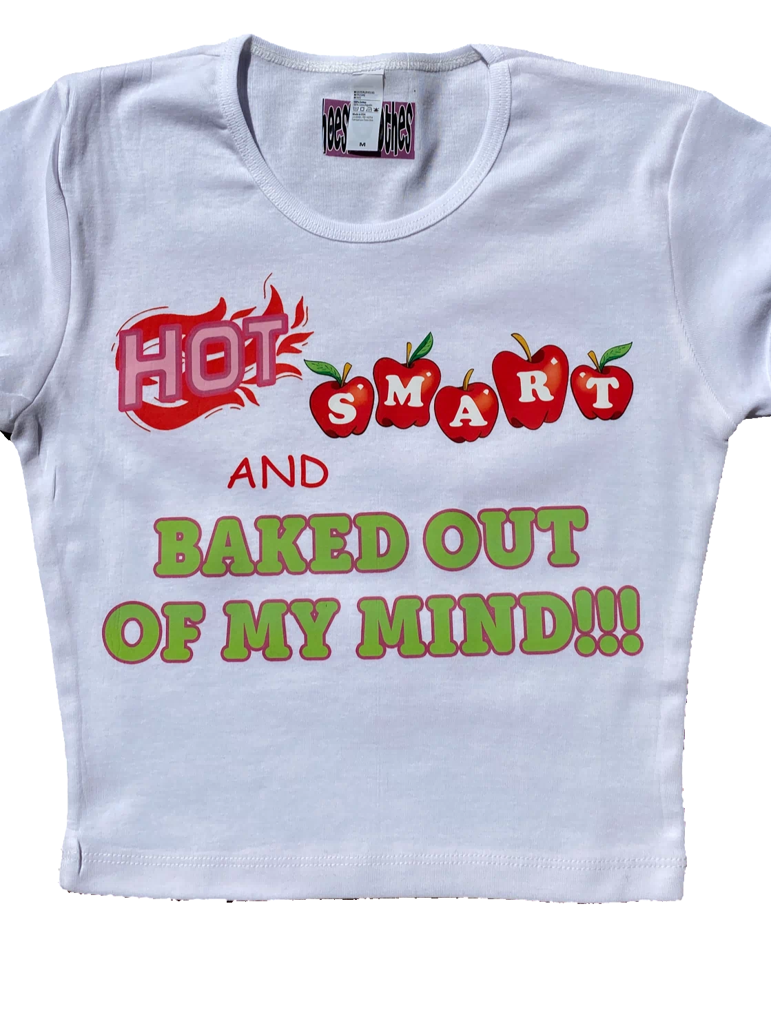 baked out of my mind Crop Top