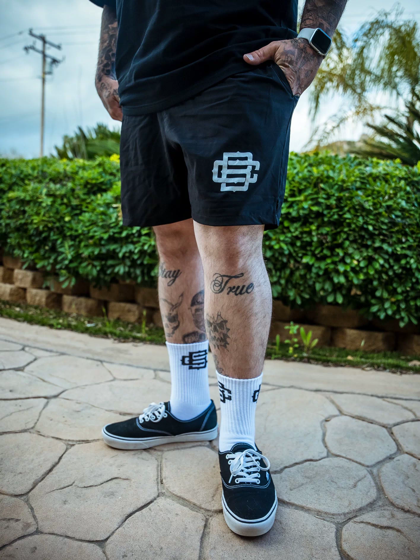 Bastard Clothing Active Shorts (Black) 18"