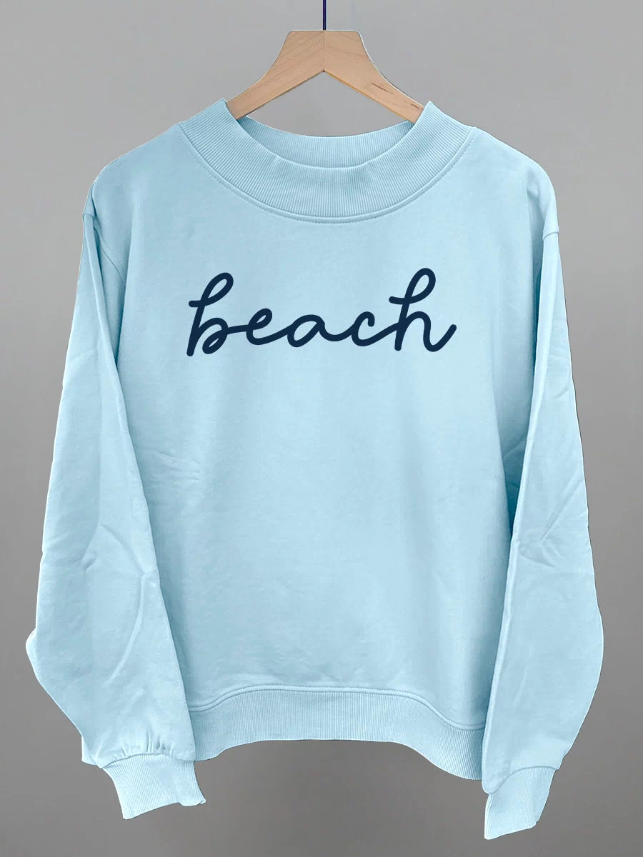 Beach (Blue Script)
