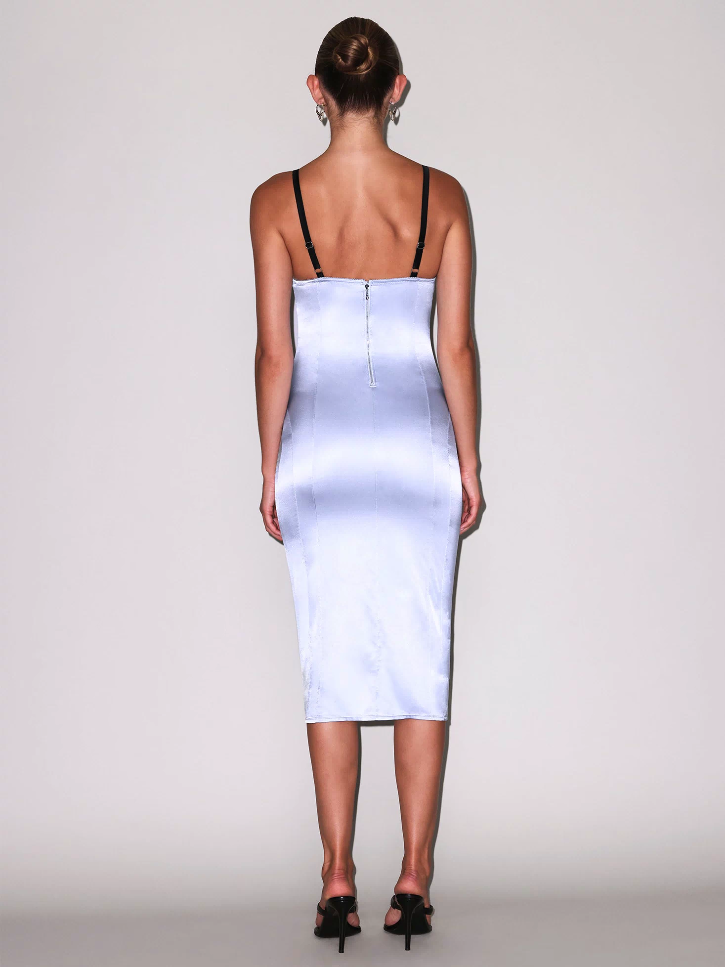Bebe Midi Slip Dress-ice queen
