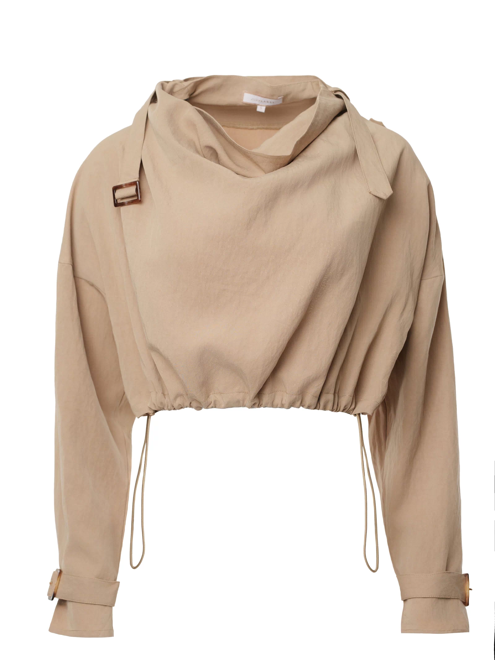 Beige Wanderlust Crop Top - JLUXLABEL
