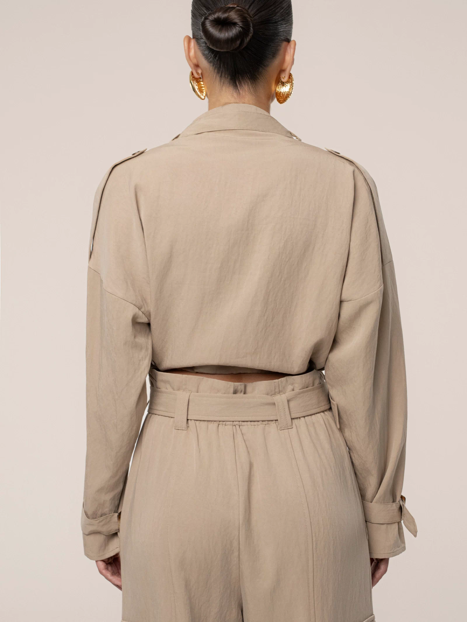 Beige Wanderlust Crop Top - JLUXLABEL
