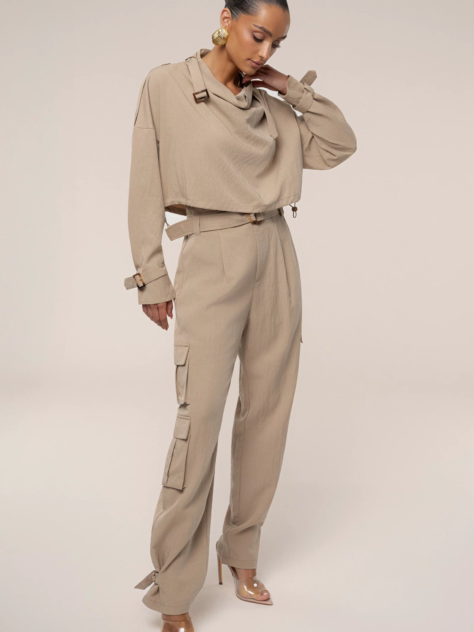 Beige Wanderlust Crop Top - JLUXLABEL