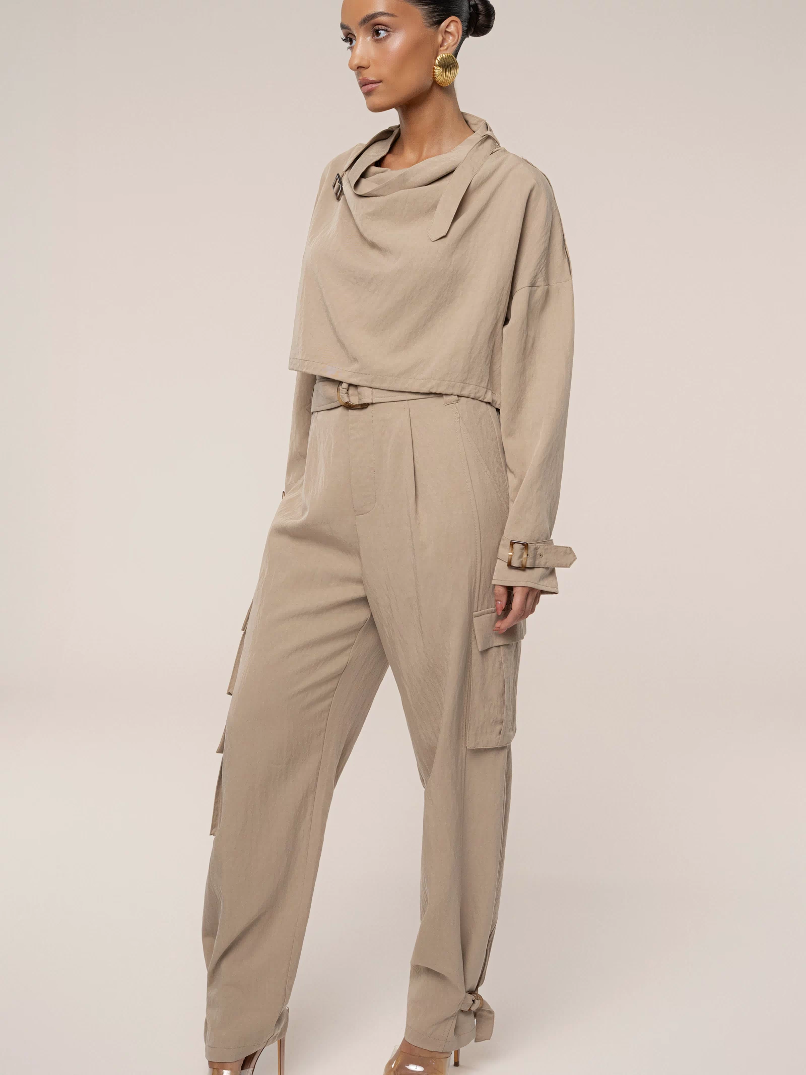 Beige Wanderlust Crop Top - JLUXLABEL