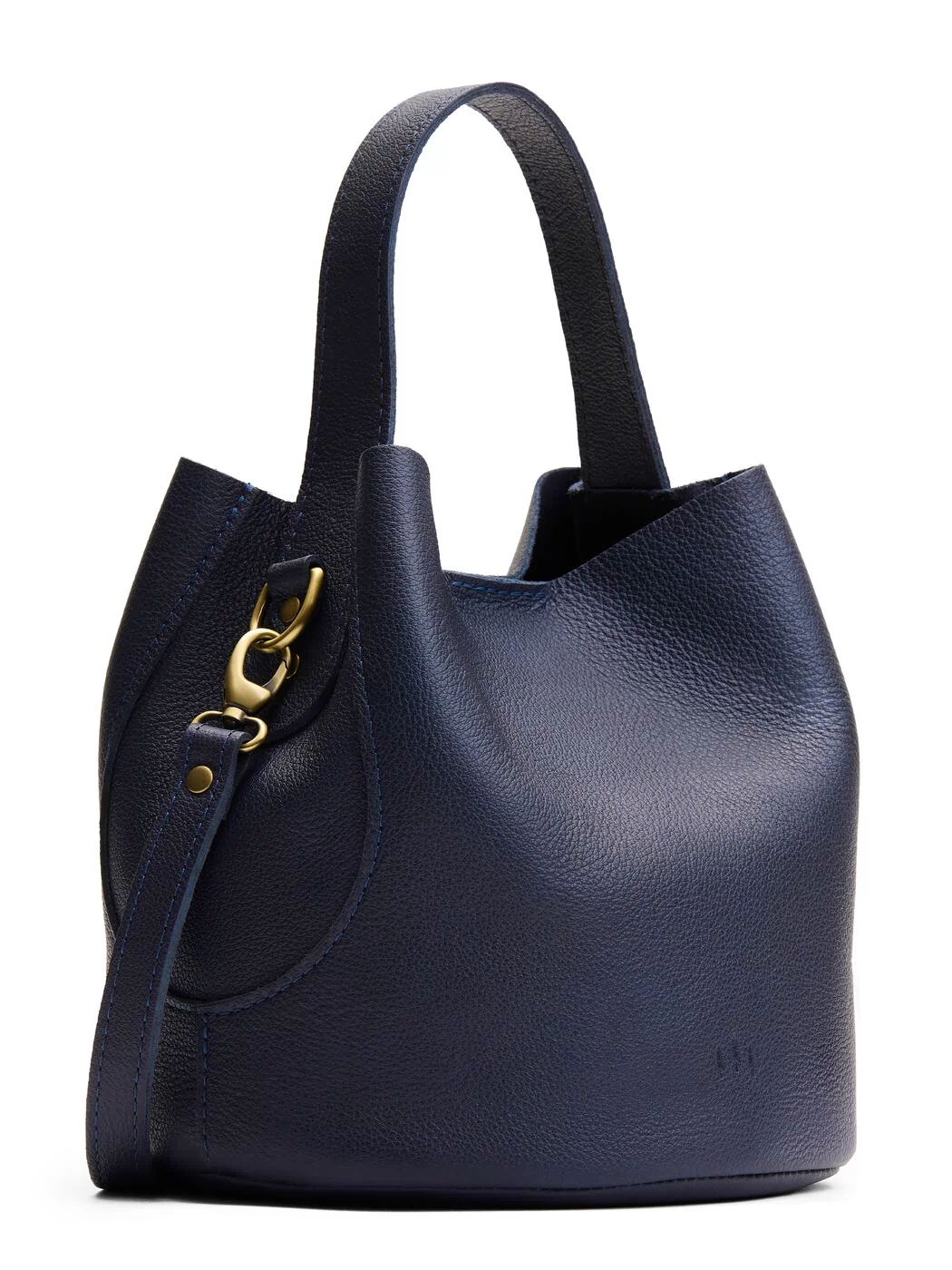 Night Owl*Large | Symmetrical bucket bag with handle, latch closure, and removable crossbody strap