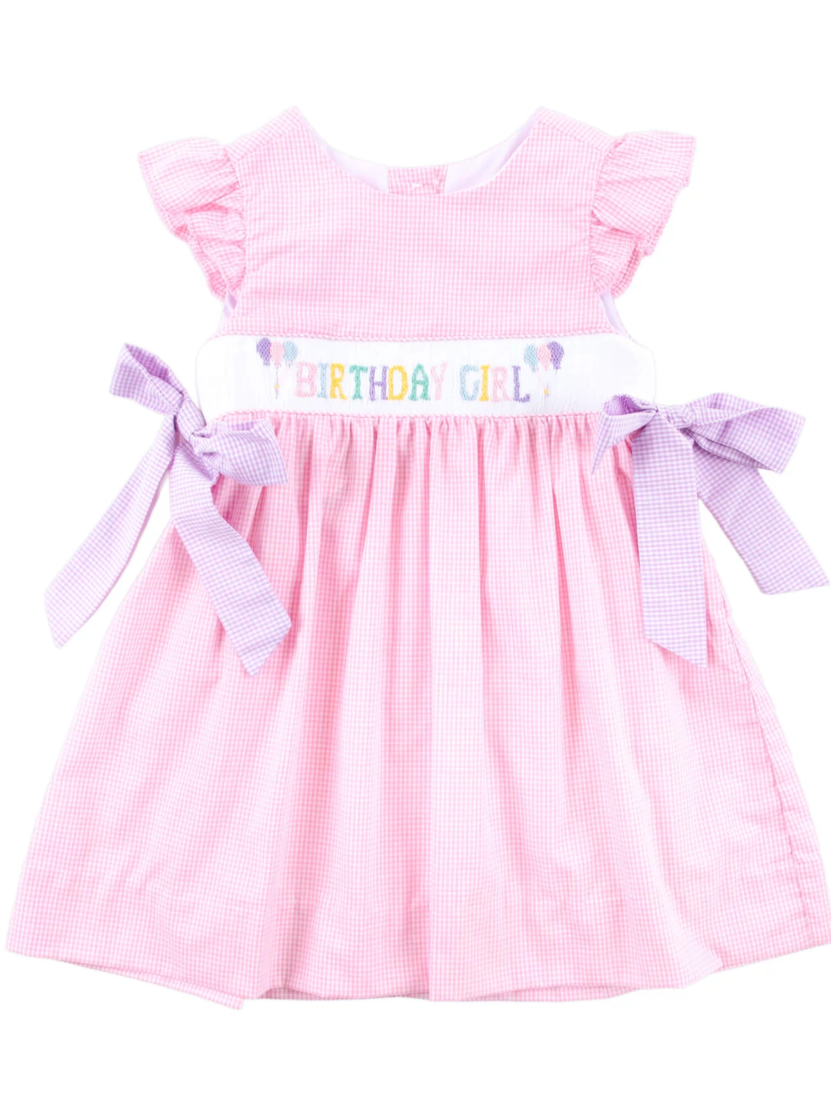 Birthday Girl Smocked Pink Beverly Dress
