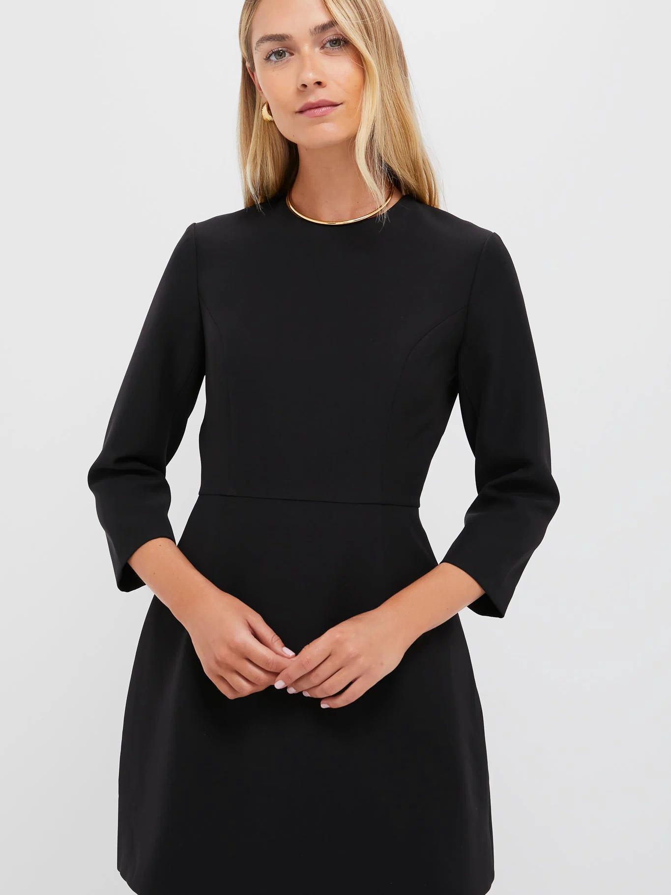 Black Crepe Haley Dress