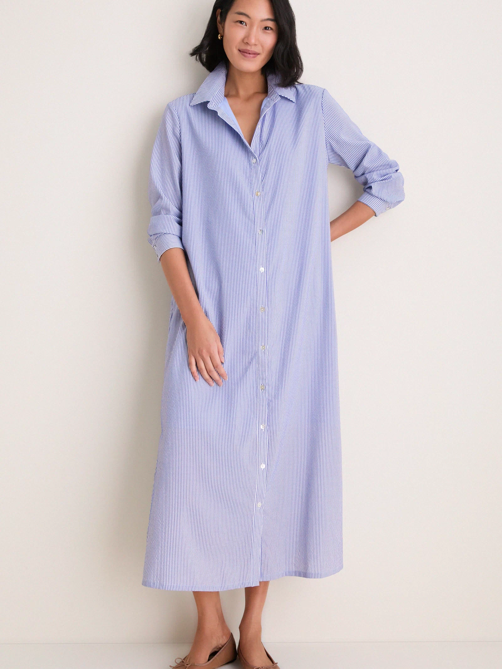 Blue Stripe Griffin Dress