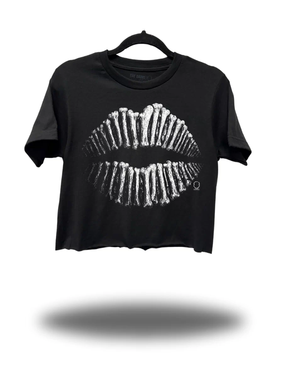 BONE LIPS CROP TOP