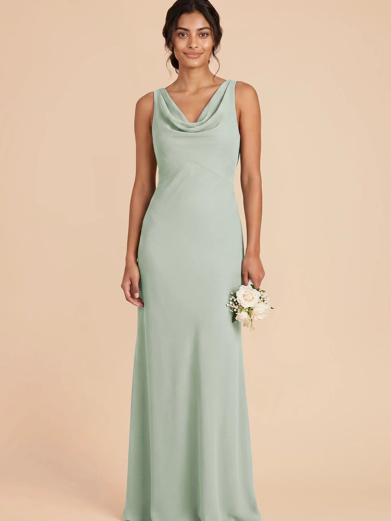 Bonnie Chiffon Dress - Sage