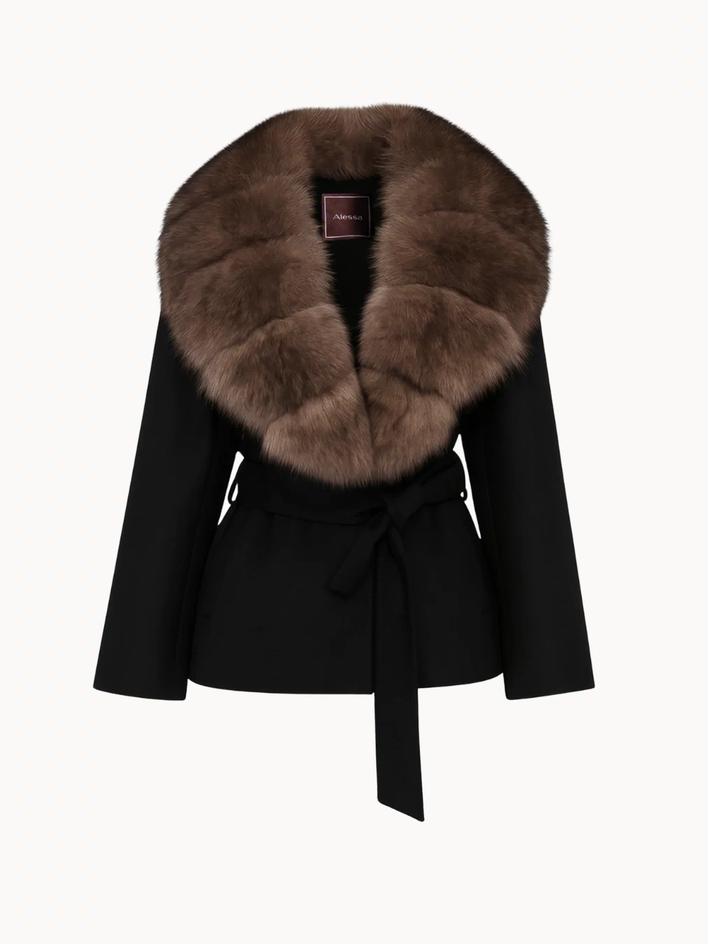 Bria Fur Coat - Black