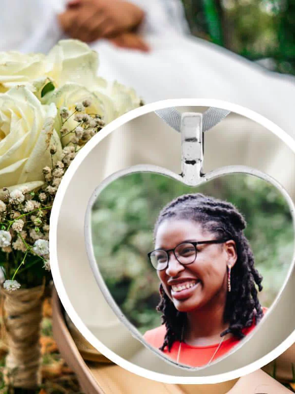 Vintage Bridal Charms for Bouquet Featuring Custom Photo Locket.