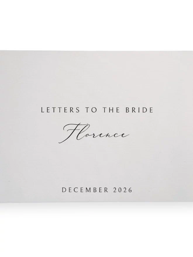 Bridal Guest Book Linen Landscape D47