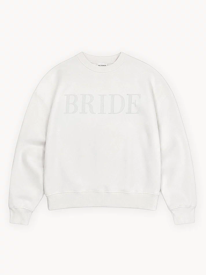 Bride Statement Sweatshirt - White