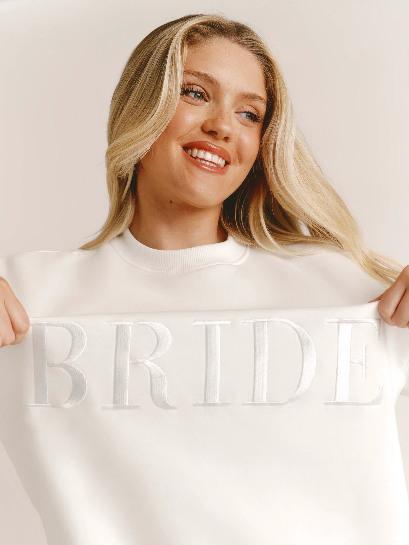 Bride Statement Sweatshirt - White