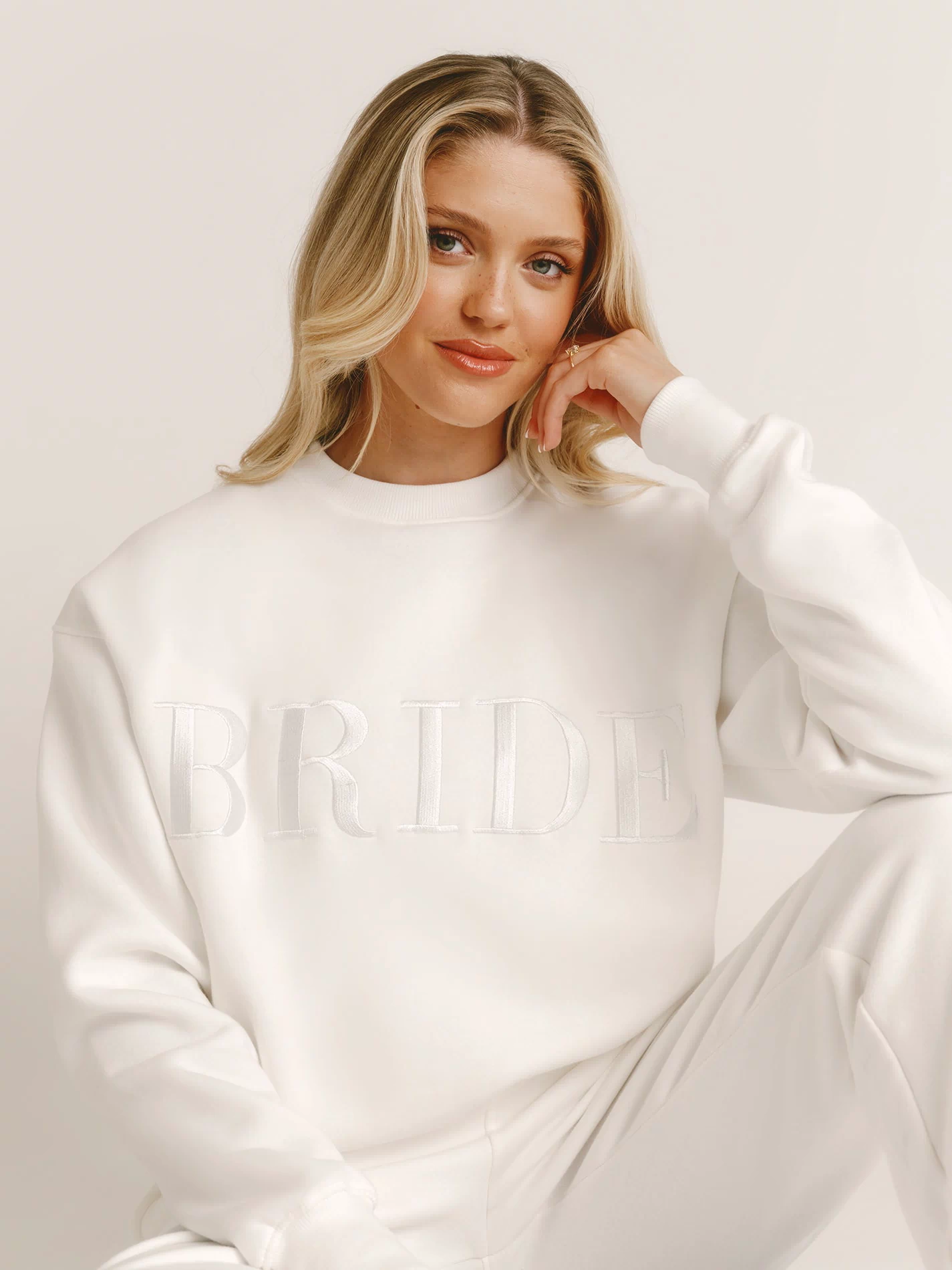Bride Statement Sweatshirt - White