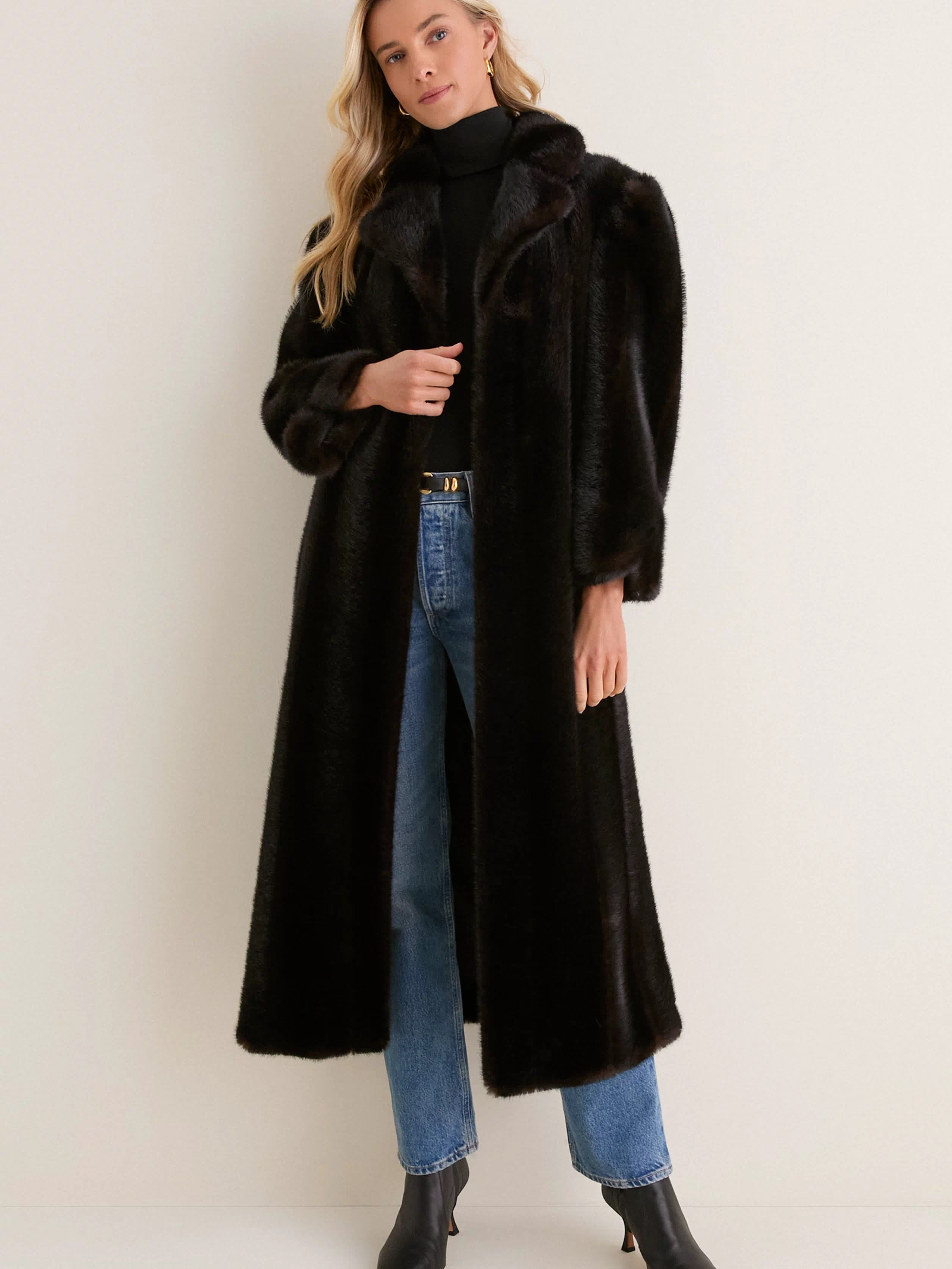 Brown Fur Carmella Coat