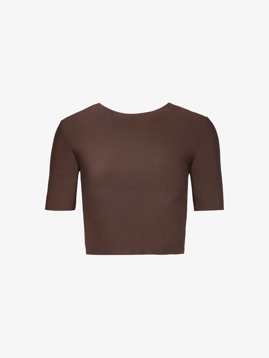 Butter Cropped Tee::Seal::Main