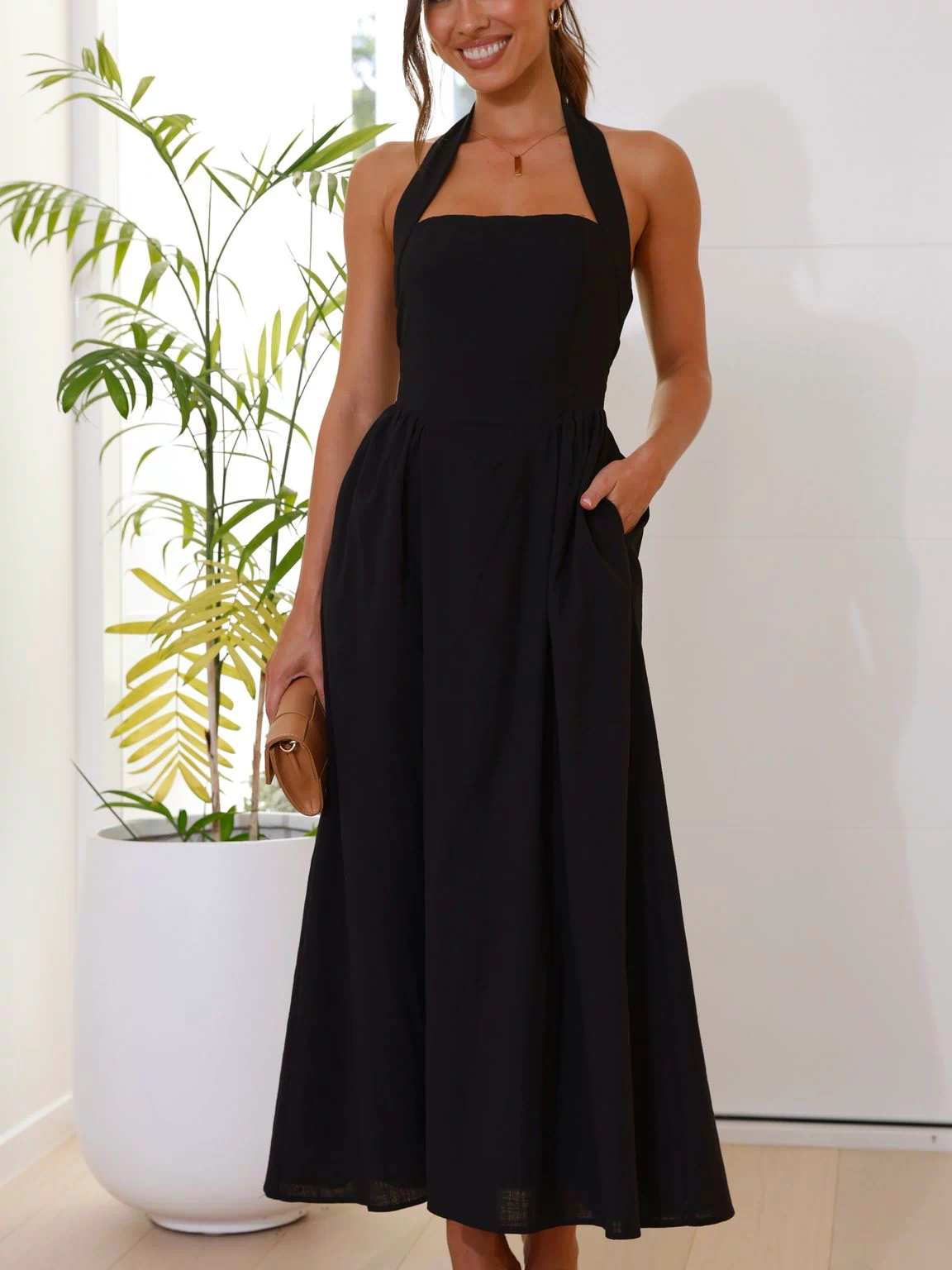 Caden Maxi Dress - Black