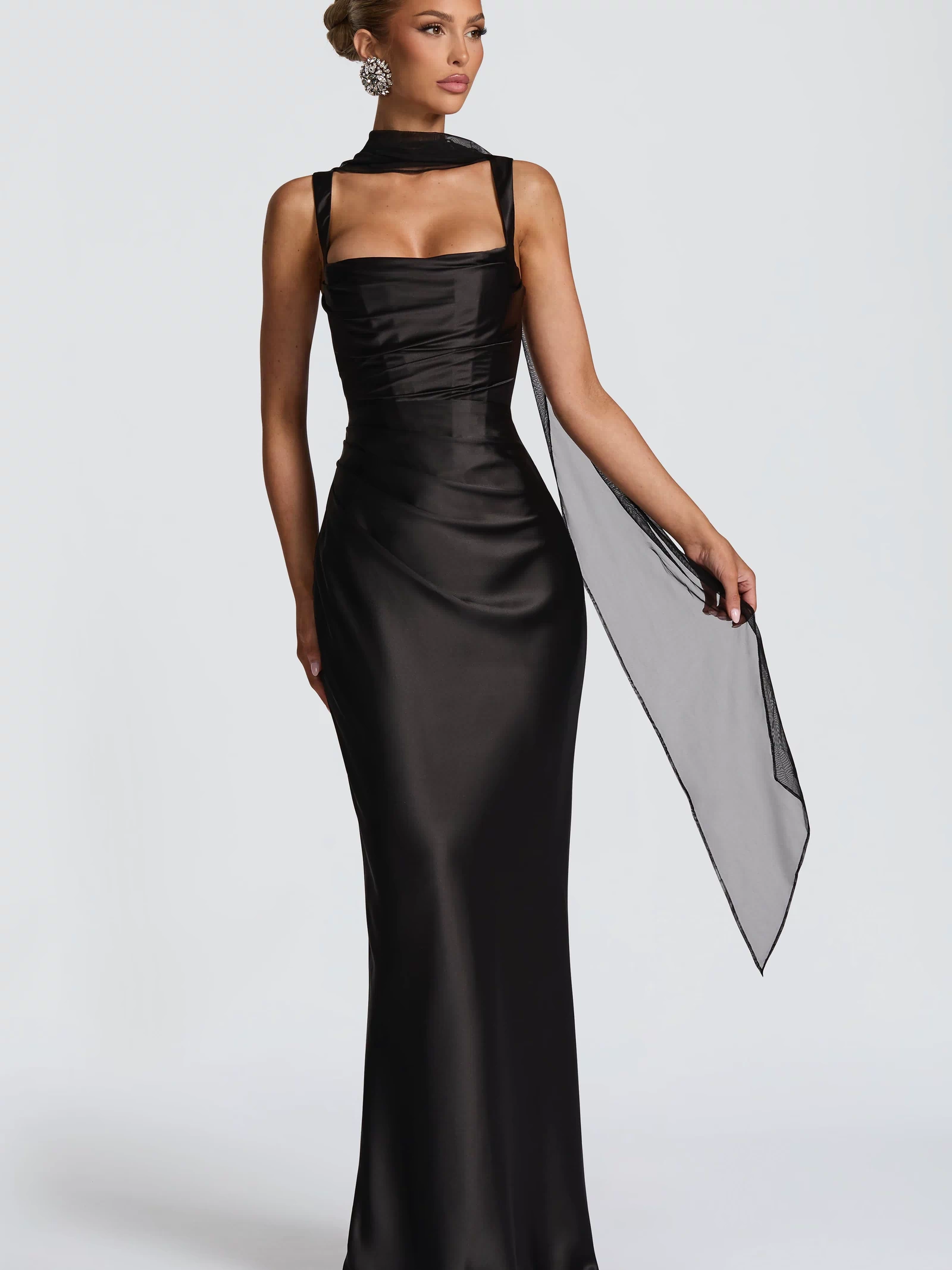 Calanthe Maxi Dress - Black