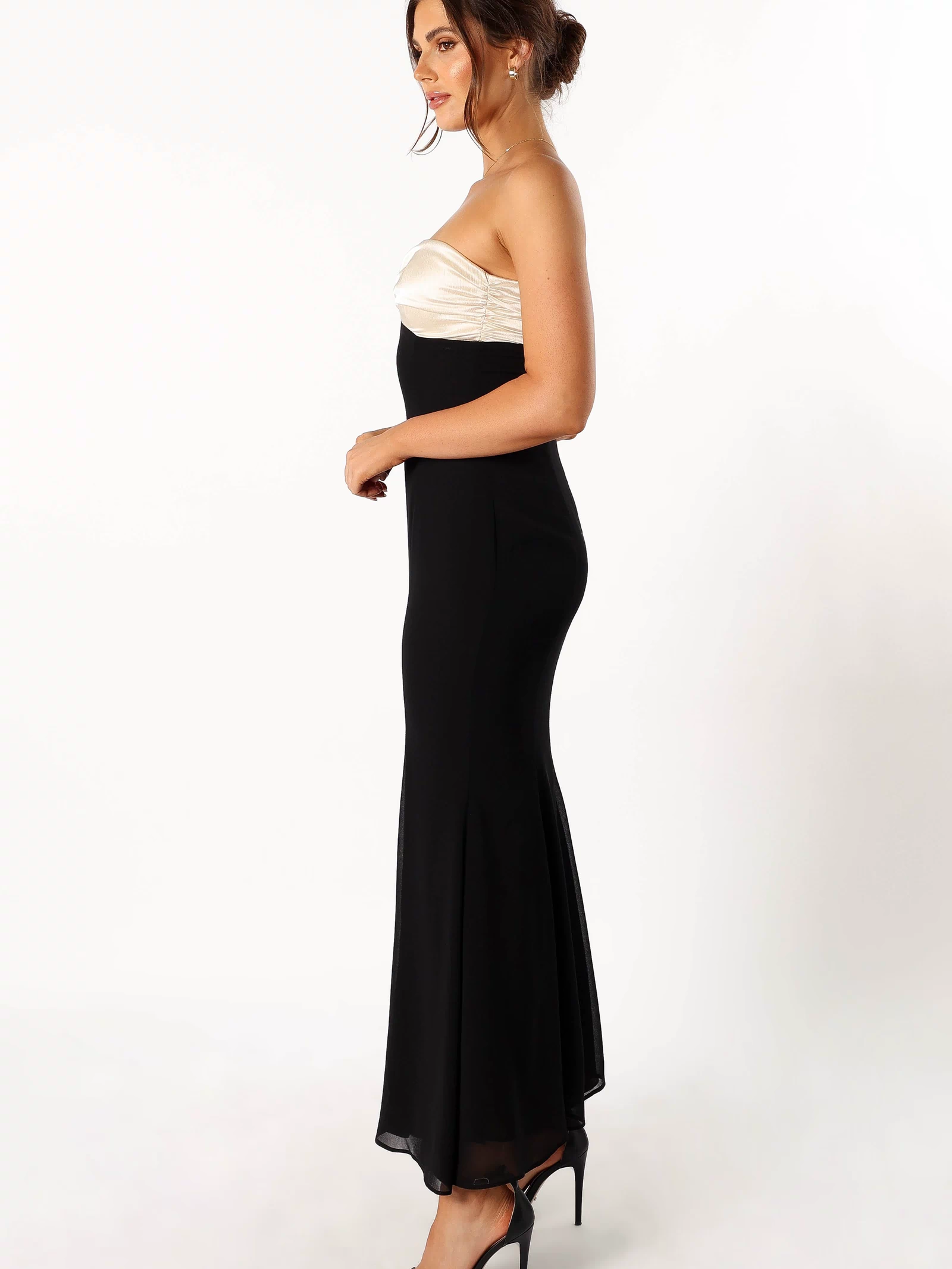 Petal and Pup USA DRESSES Cecilia Strapless Maxi Dress - Black