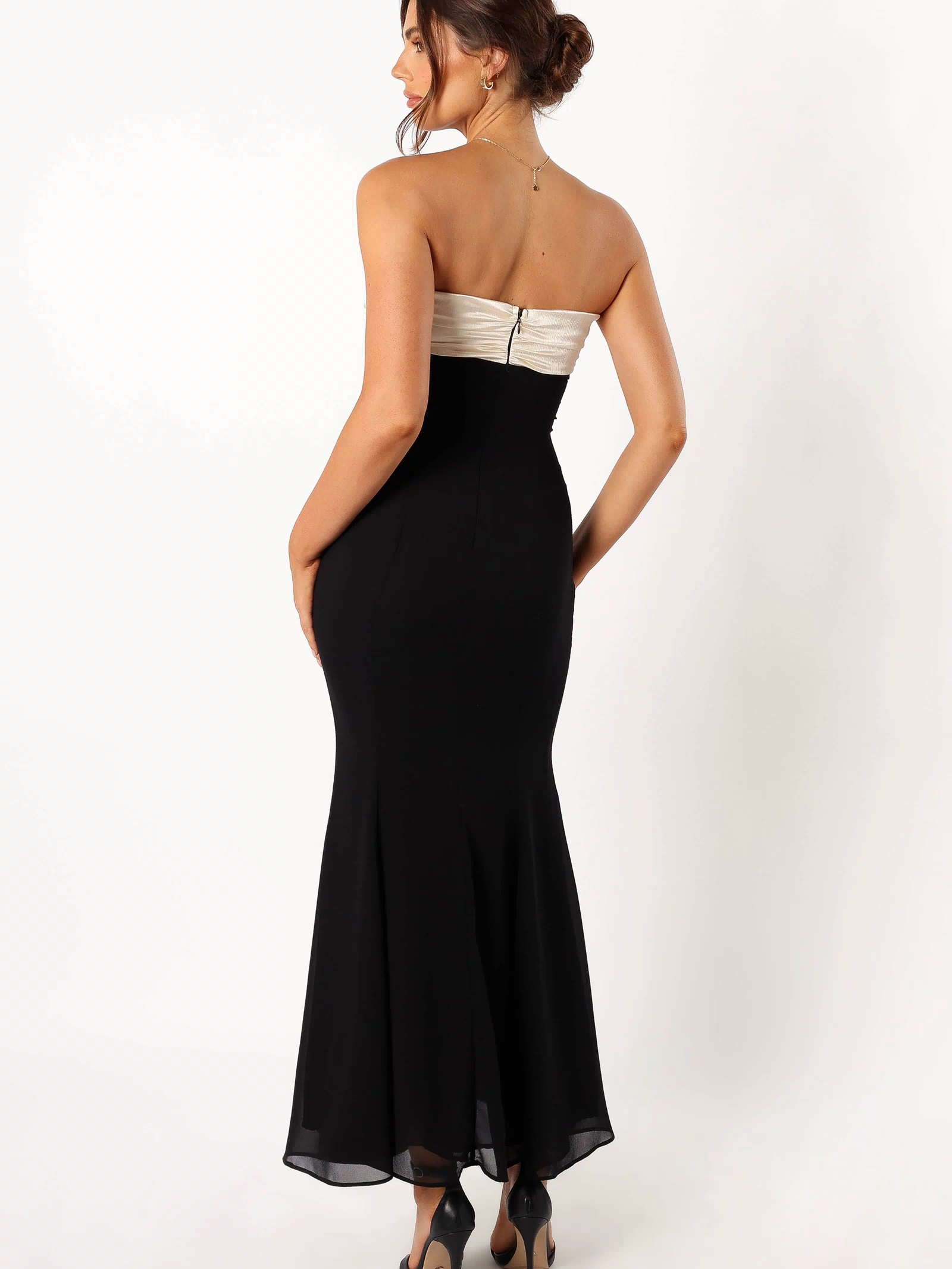 Petal and Pup USA DRESSES Cecilia Strapless Maxi Dress - Black