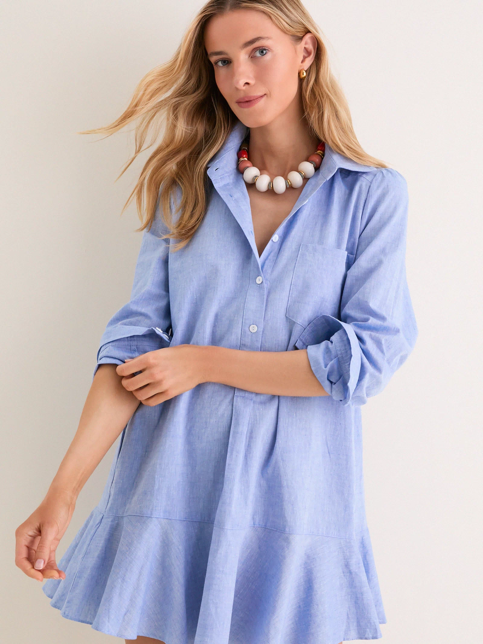 Chambray Callahan Shirt Dress