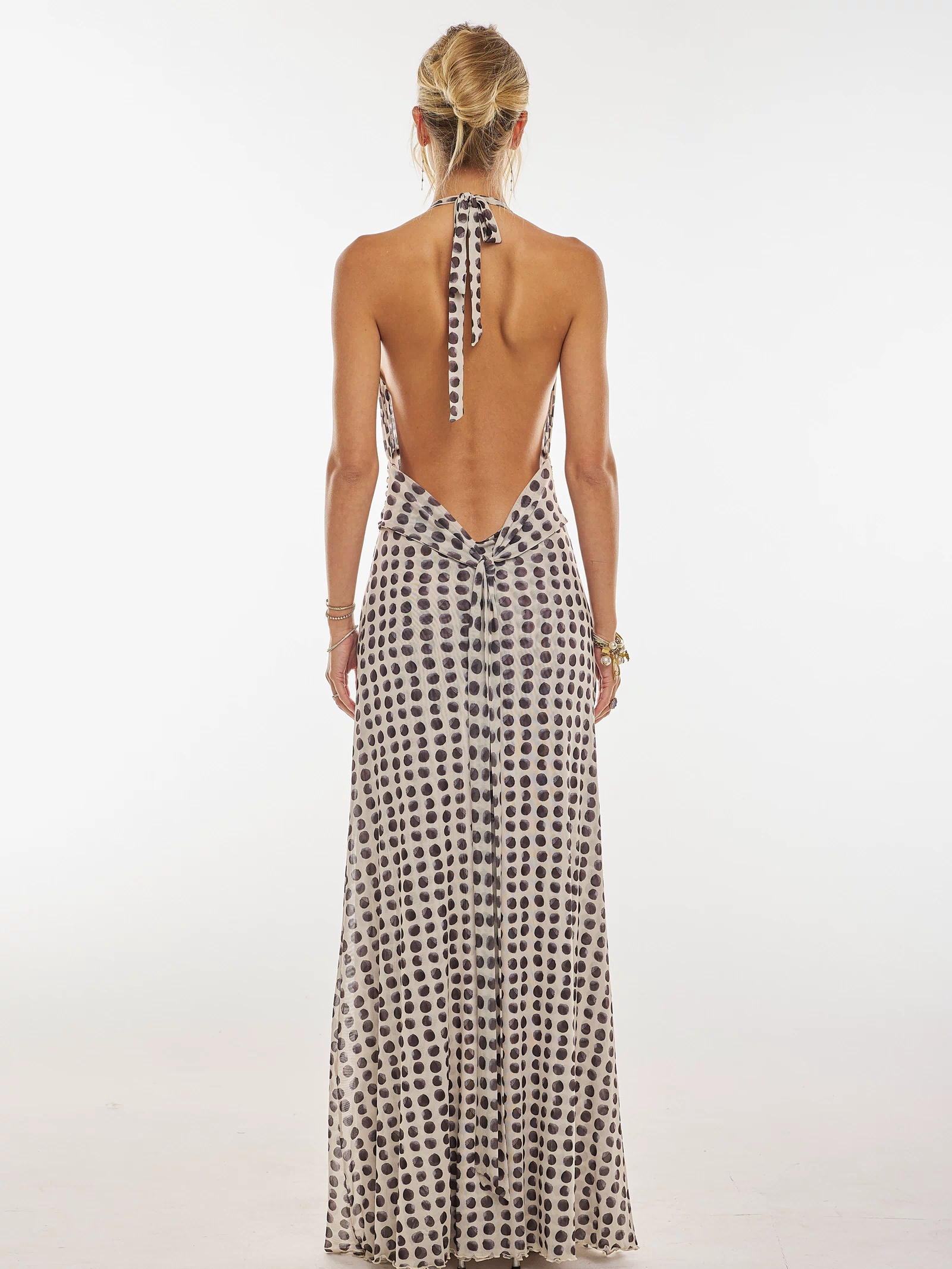 This is an image of Chelsea Maxi Dress in Eclipse - RESA featuring a model wearing the dress