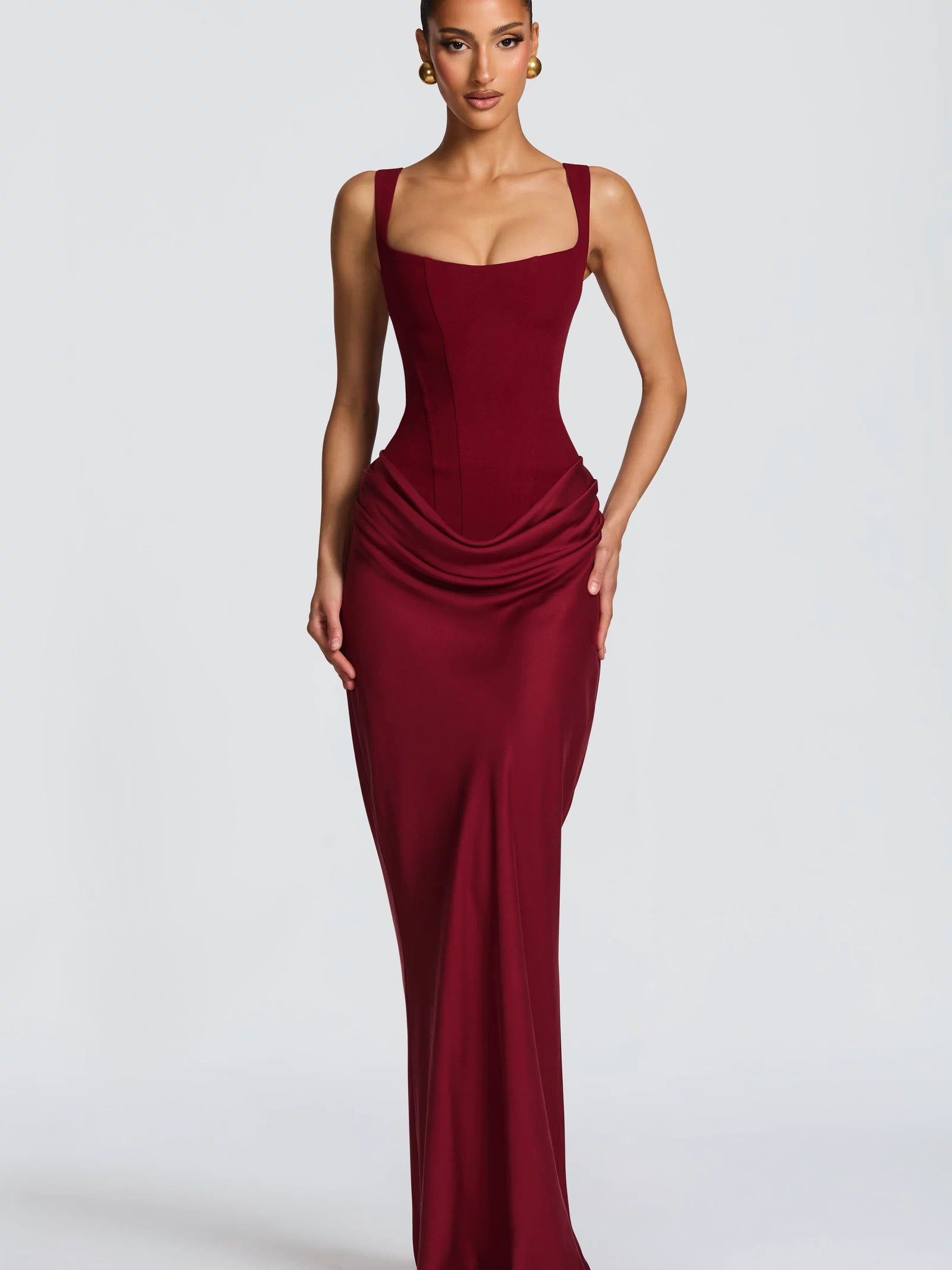 Cornelia Maxi Dress - Burgundy