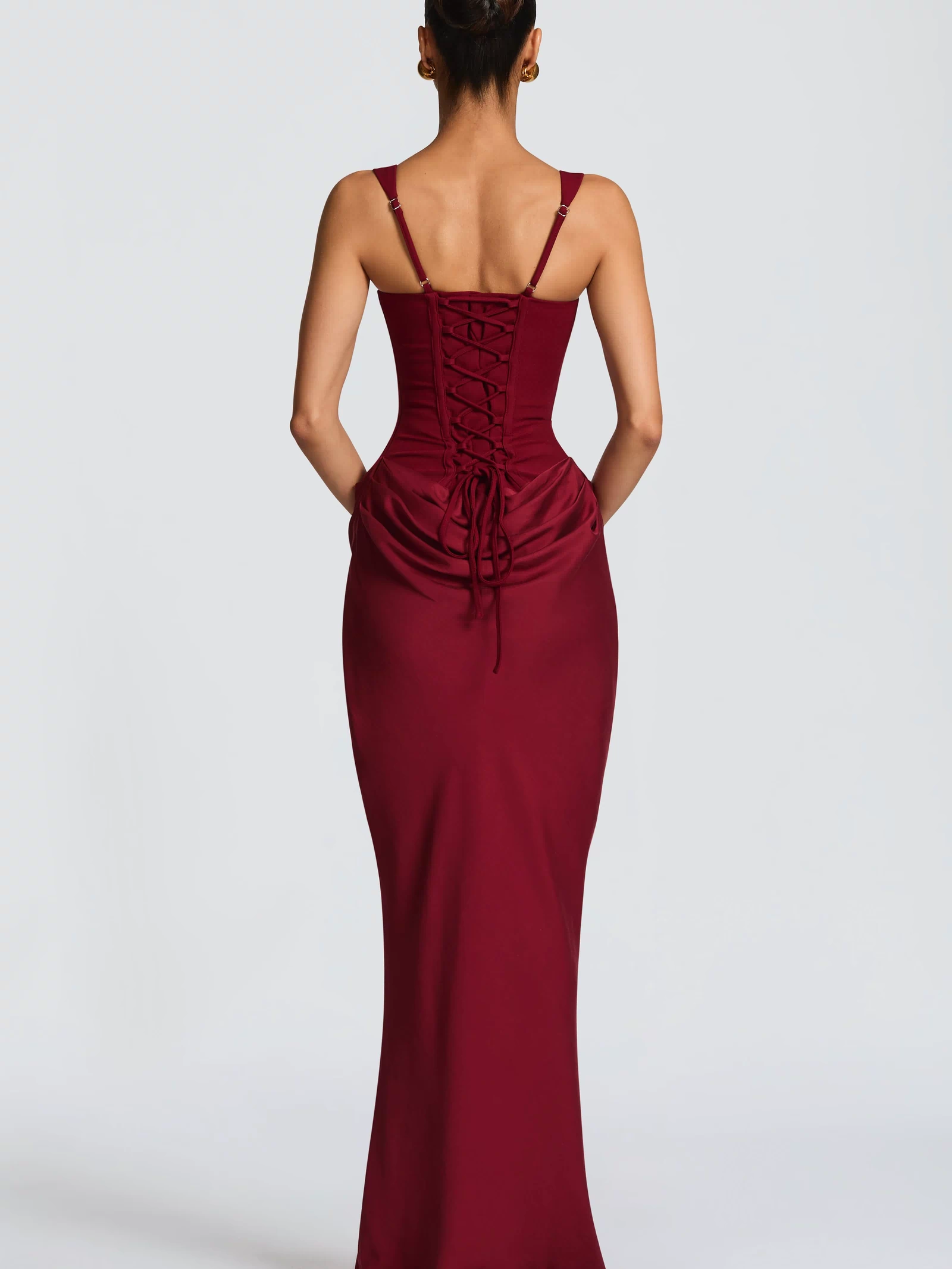 Cornelia Maxi Dress - Burgundy Dress Babyboo Fashion Premium Exclusive Design