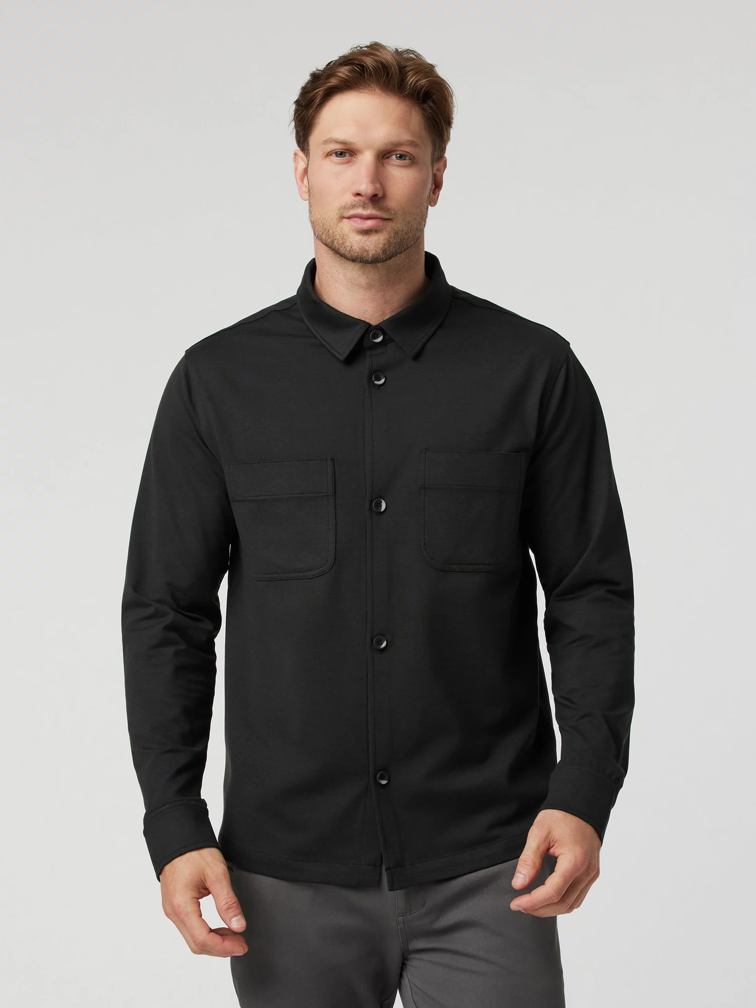 Coronado Shirt Jacket | Black Heather